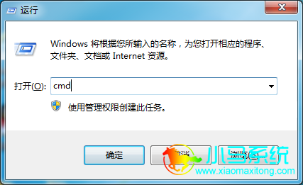ͨ�����̣�Win+R���򿪡����С��������롰cmd��