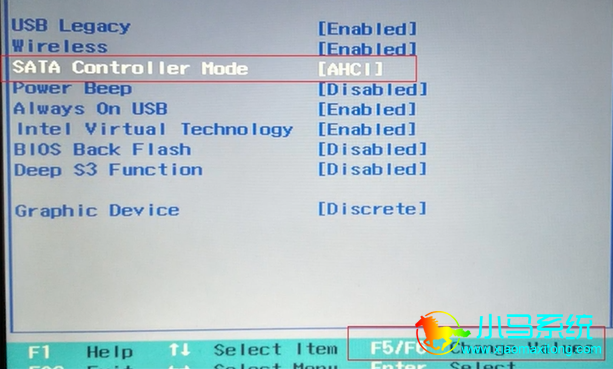 �ҵ���SATA Controller Mode������ΪAHCIģʽ