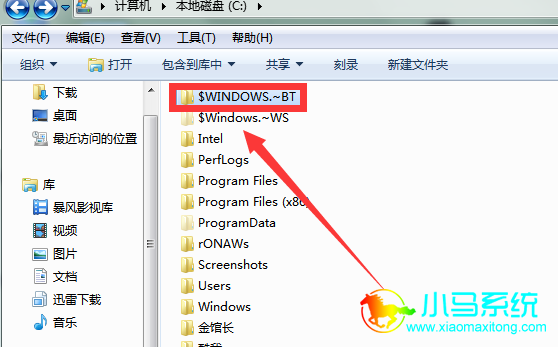 ��C�̣�ɾ����$WINDOWS.~BT������������