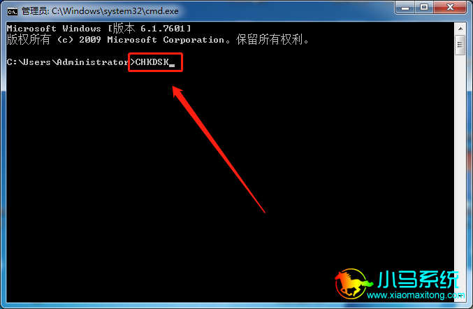 �����룺CHKDSK