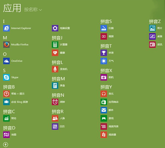 win8.1ϵͳ��ʼ�˵���ʾ����metroӦ�ô����ļ���