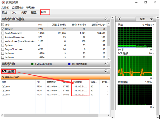 win10��������������QQ�õ��Է�IP��ַ��������