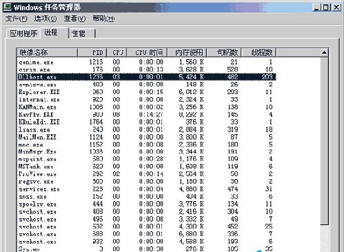 ����win7��dllhost.exe���˽�����أ�