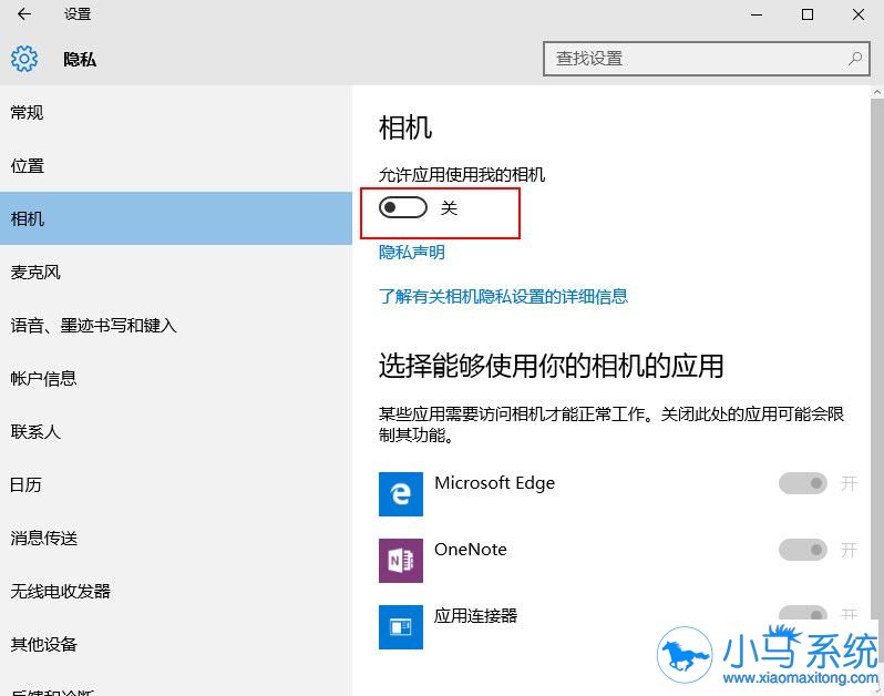 Win10����ͷ�رյĲ�������