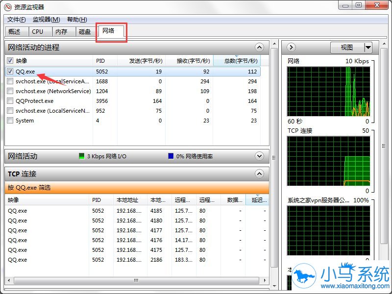 win7���ֽ���ͨ��QQ�鿴IP��ַ